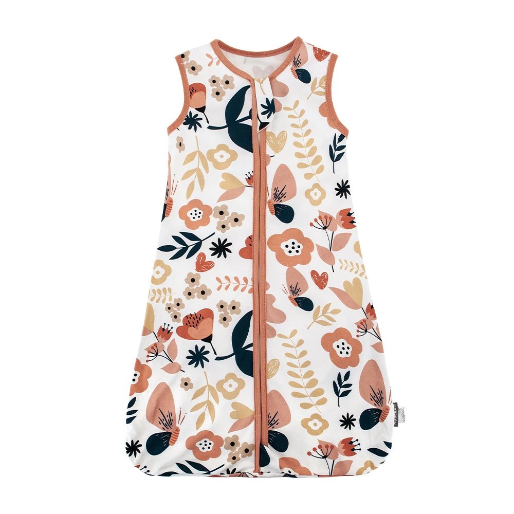 Baby Sleeping Bag 3 - 24Months Summer Thin Sleep Sack Sleeveless Cartoon Animal Print Kids Sleepwear Anti - Kick Blanket 100% Cotton - Smart Simple