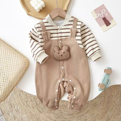 Baby Romper – Schattig Éénstukje met Lange Mouwen voor Newborns - Smart Simple