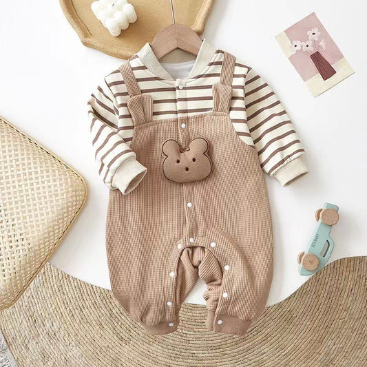 Baby Romper – Schattig Éénstukje met Lange Mouwen voor Newborns