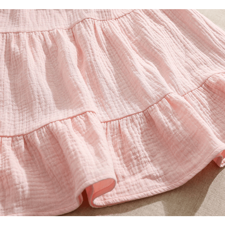 Annie & Charles® biologische mousseline jurk met ruches - Smart Simple