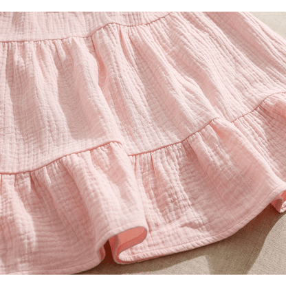 Annie & Charles® biologische mousseline jurk met ruches - Smart Simple