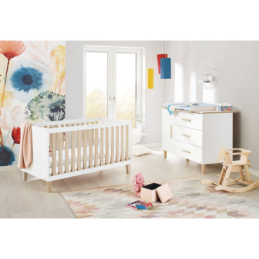 Startset 'Lumi' extra breed 2 delen: ledikant, extra brede commode - Smart Simple