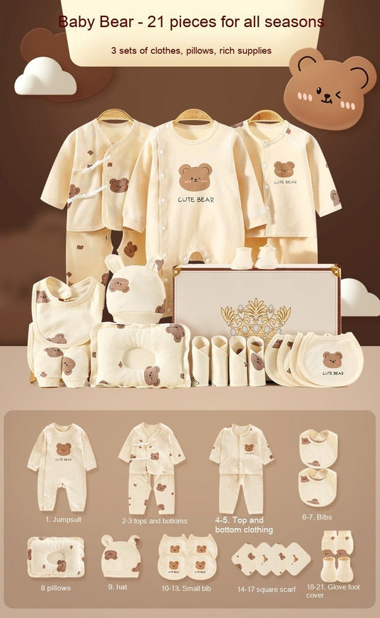 Newborn Cadeauset – 100% Katoen Babykleding voor Geboorte of Kraambezoek - Smart Simple