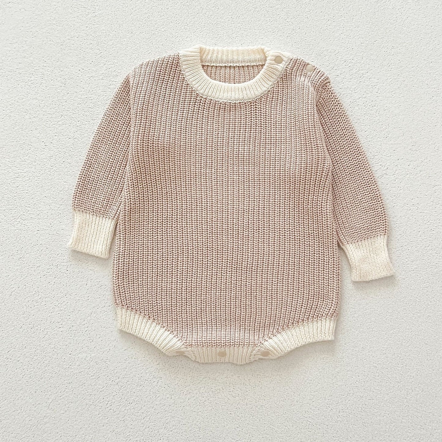 Herfst Romper – Gebreide Babyoutfit in Westerse Stijl (Unisex) - Smart Simple