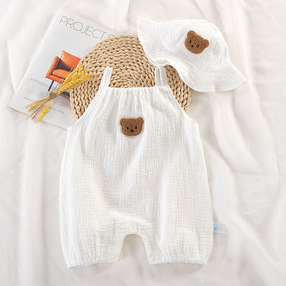 Zomer Baby Jumpsuit – Mouwloos Kruippakje voor Jongens & Meisjes - Smart Simple