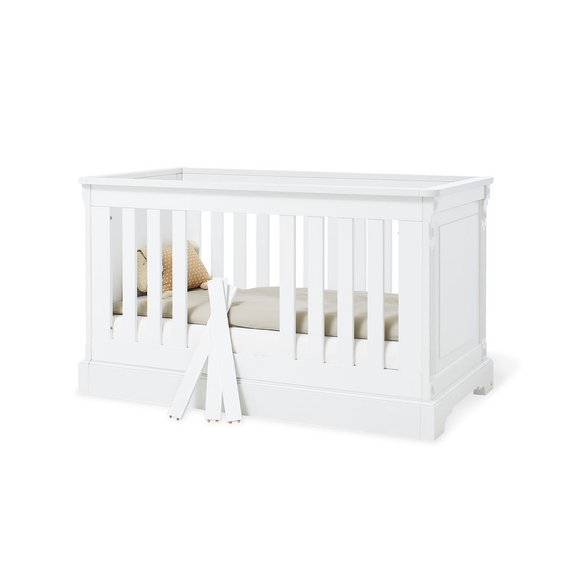 Kwekerij 'Emilia' extra breed 3 delen: ledikant, extra brede commode, 2 - deurs kledingkast - Smart Simple