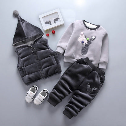 Winterset Baby – Driedelige Warme Outfit voor Jongens en Meisjes