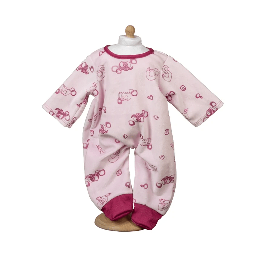 Baby jumpsuit blush roze – katoen 35 cm