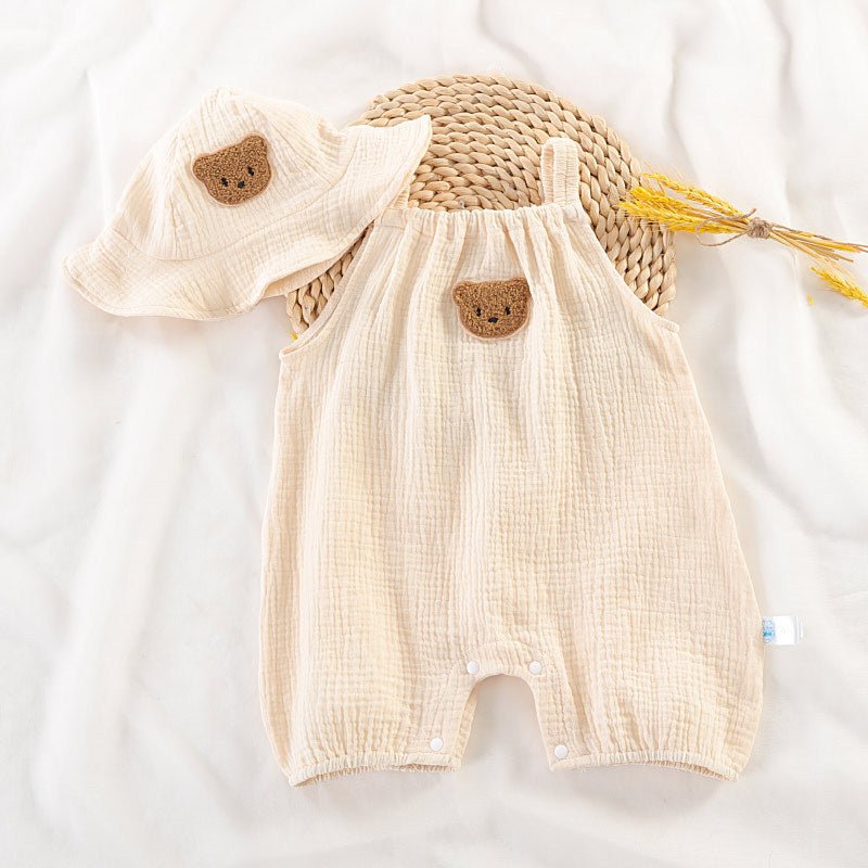 Zomer Baby Jumpsuit – Mouwloos Kruippakje voor Jongens & Meisjes - Smart Simple