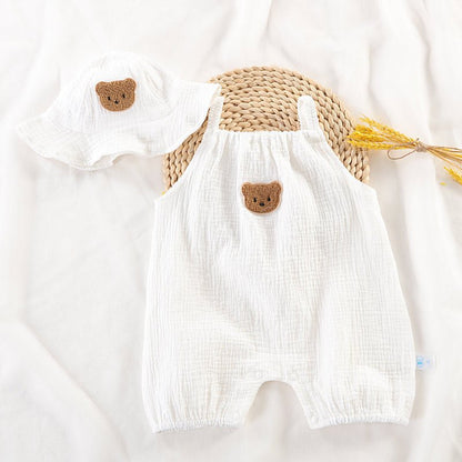 Zomer Baby Jumpsuit – Mouwloos Kruippakje voor Jongens & Meisjes - Smart Simple