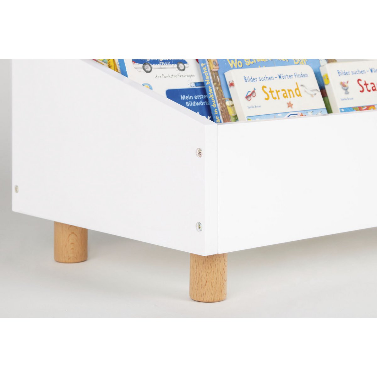 Kinderboekenplank 'Ando', wit - Smart Simple