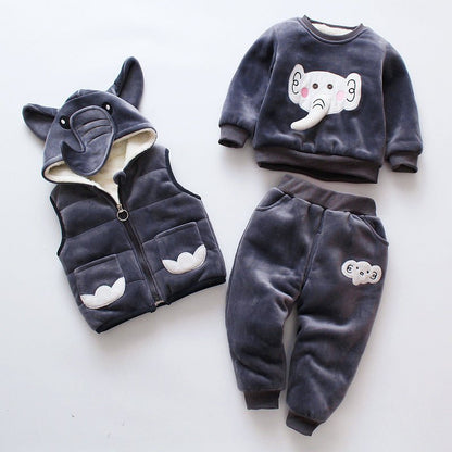 Winterset Baby – Driedelige Warme Outfit voor Jongens en Meisjes