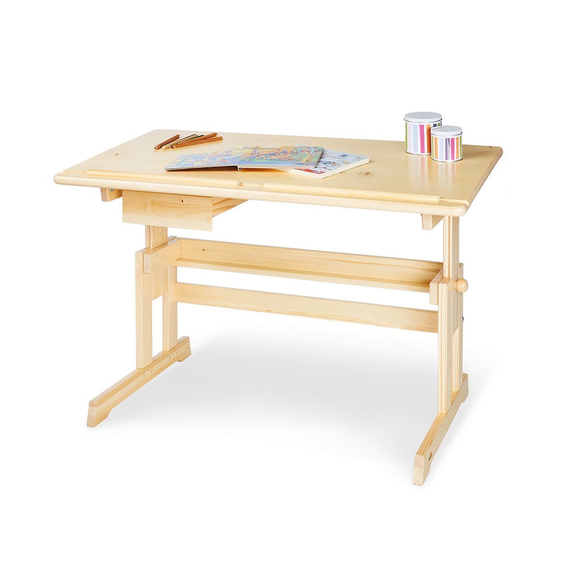 Kinderbureau 'Lena', blank gelakt - Smart Simple