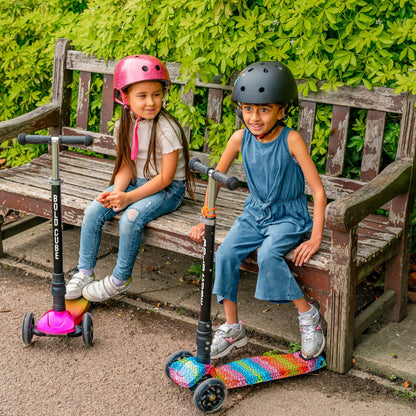 BOLDCUBE Kinderstep met 3 wielen - Crystal Rubix - voor jongens & meisjes van 5 - 10  jaar