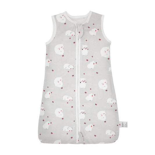 Baby Sleeping Bag Summer Thin Baby Sleepsack Kids Sleepwear Anti - Kick Blanket 3 - 18Months Stars Sky Cartoon Print 100% Cotton - Smart Simple