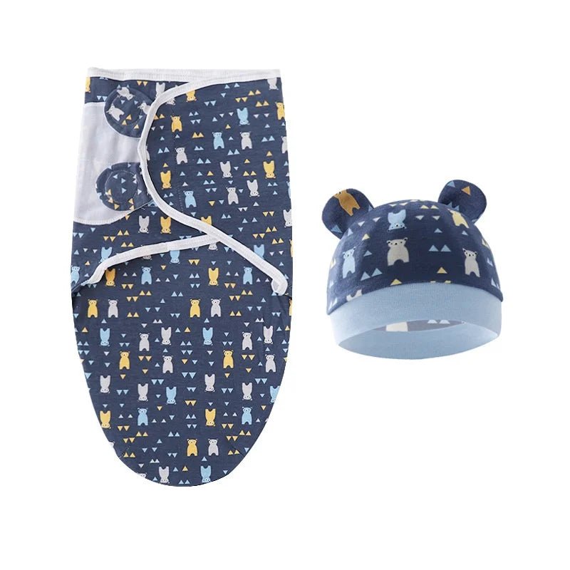 Cozy Infant Sleep Sack with Cute Animal Design - Adjustable Tightness, Soft Blanket, Cotton Material - Smart Simple