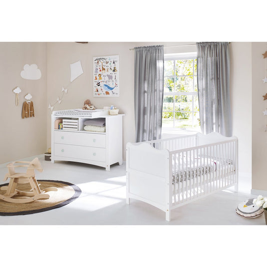 Startset 'Florentina' extra breed 2 delen: ledikant, extra brede commode - Smart Simple