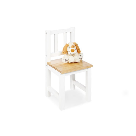 Kinderstoel 'Fenna', wit/naturel - Smart Simple
