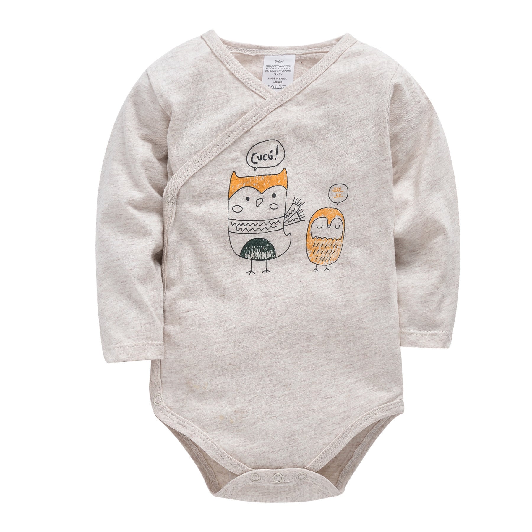 Katoenen Baby Romper met Drukknoopsluiting – Comfortabele Jumpsuit