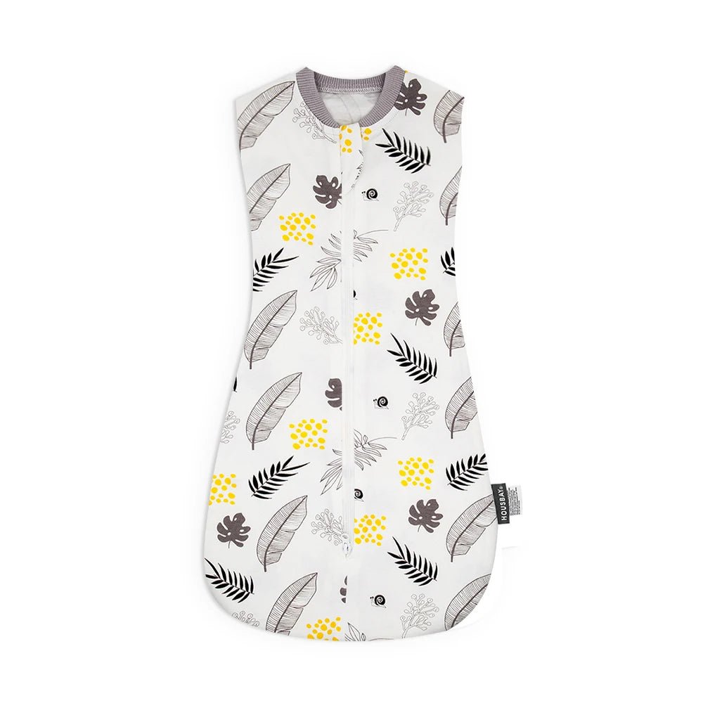 Newborn Thin Sleeveless Baby Swaddling Sleeping Bag 100% Cotton Summer Anti - Kick Quilt Baby Wrapping Sleeping Magic Device - Smart Simple