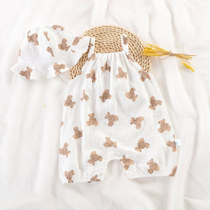 Zomer Baby Jumpsuit – Mouwloos Kruippakje voor Jongens & Meisjes - Smart Simple