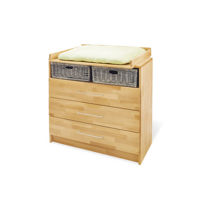 Kwekerij 'Natura' breed groot 3 delen: ledikant, brede commode, grote kledingkast - Smart Simple