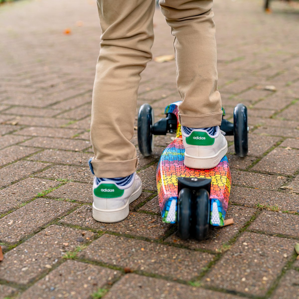 BOLDCUBE Kinderstep met 3 wielen - Crystal Rubix - voor jongens & meisjes van 5 - 10  jaar