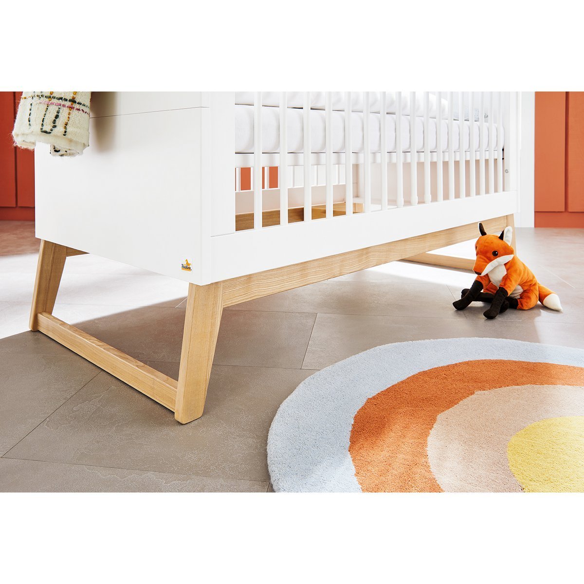 Kwekerij 'Brug' extra breed 3 delen: ledikant, extra brede commode, 2 - deurs kledingkast - Smart Simple