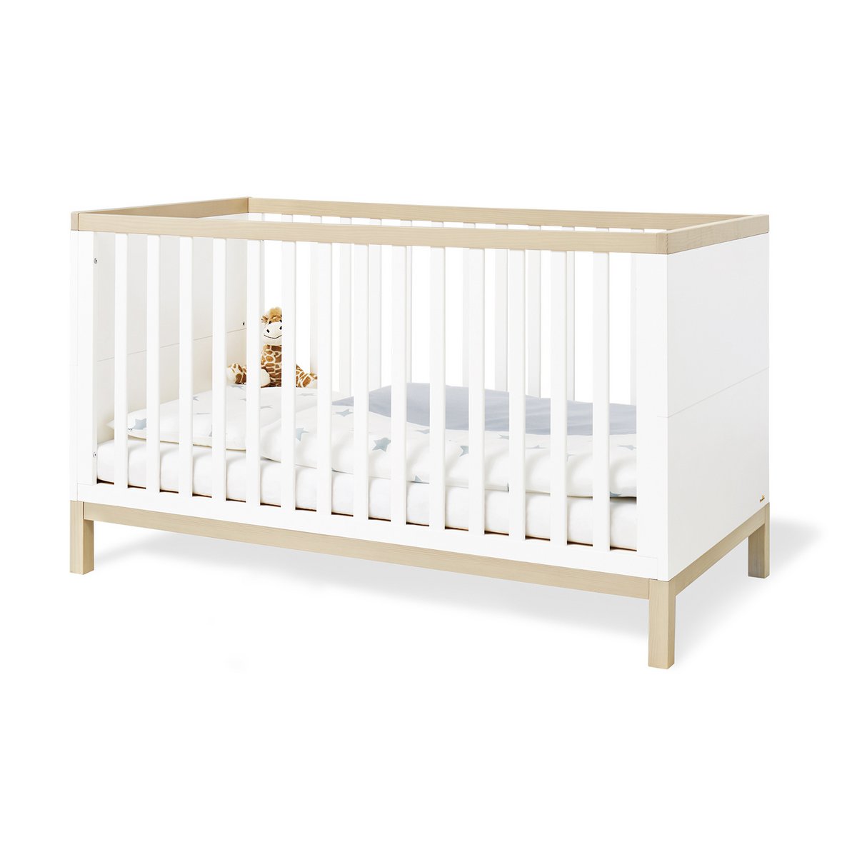 Kwekerij 'Light' breed groot 3 delen: ledikant, brede commode, grote kledingkast - Smart Simple