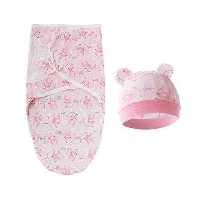 Cozy Infant Sleep Sack with Cute Animal Design - Adjustable Tightness, Soft Blanket, Cotton Material - Smart Simple