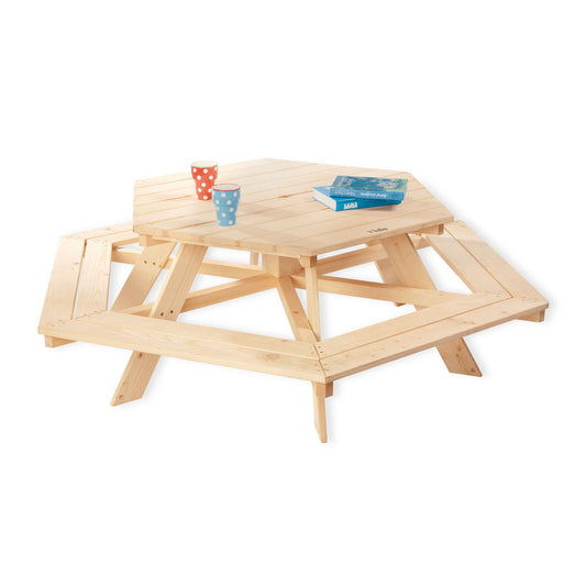 Kinderpicknickbank 'Nicki 6 - Eck' naturel - Smart Simple