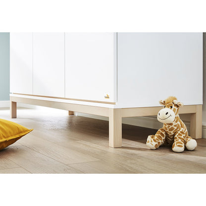 Kwekerij 'Light' breed groot 3 delen: ledikant, brede commode, grote kledingkast - Smart Simple
