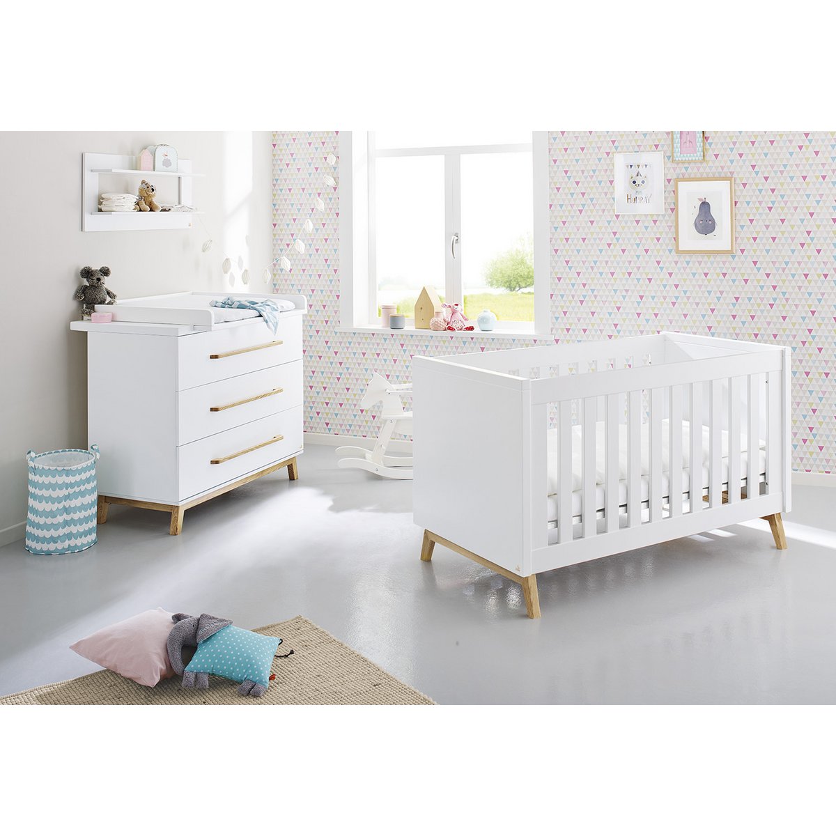 Startset 'Riva' breed 2 delen: ledikant, brede commode - Smart Simple