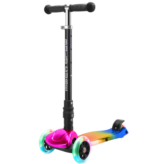 BOLDCUBE Kinderstep met 3 wielen - Candy Floss - voor jongens & meisjes van 5 -10  jaar